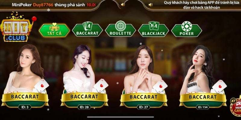 Live Casino đỉnh cao